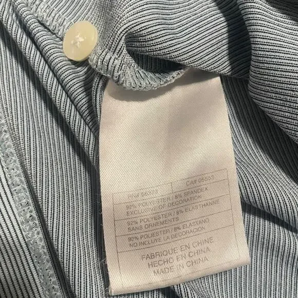 Nike Golf Blue Gray Striped Polo Sz XL - Picture 7 of 8